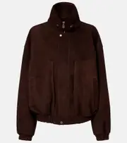 [Magda Butrym] Magda Butrym Suede jacket AU 14 brown