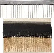 CABODYALS 4.57M 74mm Beaded Tassel Fringe Trim Black Gold Bead Lace Ribbon Polyester Chainette Decorative Trimming Chain Bulk for Sewing Making Crafts Dresses Clothes Costumes Diy Decor Supply