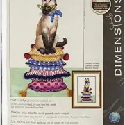Purrfect Paws Cross Stitch Kit - Meow-tastic Cat Lady's Delight! Includes 14 Cou