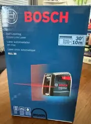 Bosch- Red 30-ft Self-Leveling Indoor Cross Beam Cross-Line Laser Level.