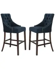 Safavieh Set of 2 Eleni Tufted Bar Stools
