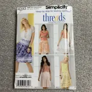 UNCUT Simplicity Threads Magazine 4233 Sewing Pattern Skirt Plus Size U5 16 - 24