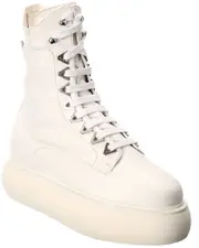 The Attico Selene Leather Boot 40 White