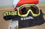 NWT Stage R PG13 Goggle Snow Ski Goggles Yellow UVA UVB protection
