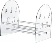 CD Record Storage Organizer Clear Album Storage Holder for Bedroom Magazines