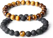 [COAI] Long Distance Relationship Lava Stone Couple Bracelets