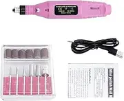 3D Printing Parts Electric Drill File Set for Polishing Crafts Electric Polisher Sander for Polishing Cleaning 3D Model Grinder (Color : Pink)