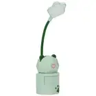 (Green)LED Cartoon Desk Lamp Eye Protection Reading Night Light USB CT