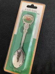Vintage Cymru Wales Welsh Dragon Souvenir Decorative Silver Plated Spoon NIB
