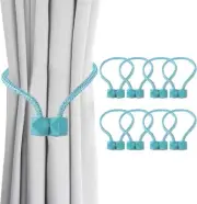 8 Packs Magnetic Curtain Tiebacks Drapes, Elegant Decorative for Home Bedroom