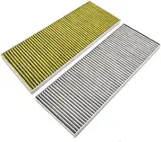 ZFGVGNMTYA Air Inlet Filter Element Fit for Tesla Model Y Air Conditioner Biochemical Filter Grid Activated Carbon Filter Screen Air Filter Assembly