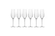 6pc 180ml Harmony Collection Champagne Flute/Sparkling Wine Barware Glass Krosno