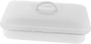 BRIGHTFUFU Baking Pan Multifunctional Oven Tray Easy to Clean White Xcm for Bread Pancake Baking