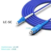 2Pcs 1m 2m 3m 5m 10m 15m SC/UPC to LC/UPC SM OS2 Armored Fiber Optic Patch Cord