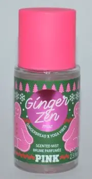 1 VICTORIA'S SECRET PINK GINGER ZEN SCENTED BODY MIST SPRAY TRAVEL SIZE 2.5OZ