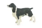 Springer Spaniel Dog Model, Hand Painted Rubber Toy 5 1/2 Inches CH883 BB201