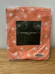 Jeffrey Banks Home Printed Robe Coral Pink Starfish Womens M/L Medium Large NWT