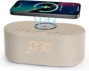 Sound Machine Alarm Clock for Bedrooms: Bluetooth 10W Stereo Putty