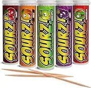 Xero Picks - Sourz Infused Flavored Toothpicks for Long Lasting Fresh Breath - 100 Picks - 5 Pack - Variety Pack