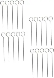 50Pcs Stainless Steel Barbecue Skewers Meat Skewers Sticks for Grilling Durable Reusable BBQ Tools for Outdoor Cooking and Picnics