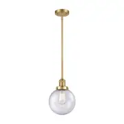 Innovations 204-8-LED LG Beacon Stem Mini Pendant, GD/Seed - 201S-SG-G204-8-LED