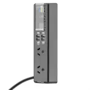 3SIXT/PowerGuard Computer Surge Protector Charge All 2 - Black