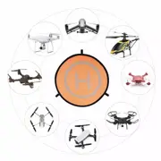 Drone Landing Mat Pad Protective Fast-fold Mat Pad 75cm