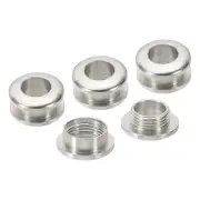 7mm(2/7 Inch) Brass Hole Eyelets, 4 Pcs Arc Surface Grommets, Imitation Silver
