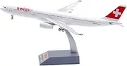 Pre-Built Model Aircraft 31CM Finished Alloy Airplane Replica 1/200 for Swiss International Air Lines A330-300 HB-JHGsdcazfv Aircraft Miniature Airplane Model