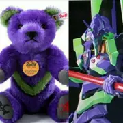 Steiff x Evangelion First machine Teddy Bear Plush Toy Character goods Toy Eva
