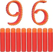 Iififun Mega Dart Refill Pack 96 Pcs Compatible with Nerf N-Strike Mega Series Blasters, Red