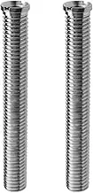 VGOL 2PCS Kitchen Sink Basket Screw 90mm Wash Basin Extended Bolt Screw M12 Strainer Plug Screw Sink Fastening Accessories for Wash Basin Strainer Plug Silver