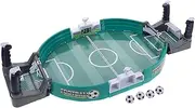EXHUMKY Portable Mini Table Football Game Interactive Soccer Pinball for Boys and Girls 2 Player Game Set Skill Development Toy