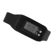 (Black)Walking Step Counter For Men Women Smart Bracelet Watch Wristband MU