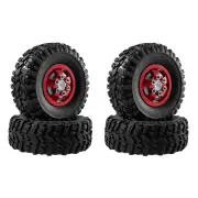 4PCS Upgraded Metal Rims Tires Wheels for TOYOTA Land Cruiser MN82 LC79 MN78 WPL D90 D91 D96 99S 1/12 RC Cars Vehicles M