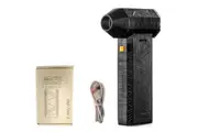 130000RPM Compressed Air Duster Electric Jet Dry Blower for Keyboard Car Dust-Single Unit Black Hair Dryer
