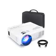 Mini Projector 1080P and 170'' Display Portable Movie Projector LED Lamp with TV Stick PS4 HDMI VGA TF AV and USB