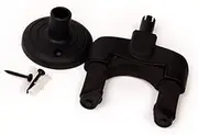 Yardwe Guitar Hook Durable Black Mount for Electric Acoustic Guitar Mandolin Ukulele Easy Installation Securely Holds Headstocks Off Floor