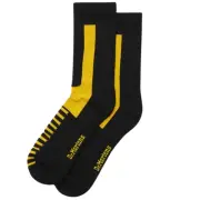 Dr. Martens Double Docs Socks in Black Yellow – Organic Cotton Blend – Cushioned