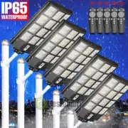 990000000LM Lamparas Luces LED Solares Calle Para Exterior Jardin Luz Con Sensor