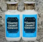 2 Bath & Body Works FROSTED COCONUT SNOWBALL 24hr Moisture Body Lotion 8oz