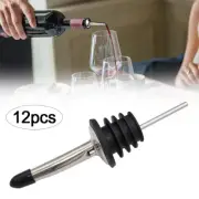 12X Liquor Pourer Stainless Steel Bottle Cocktail Free Flow Mixing OIL DRIZZLER