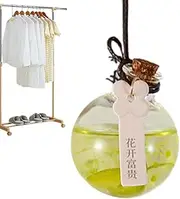 Car Fragrance Diffuser,Aromatherapy Diffuser Pendant 10ml | Rearview Mirror Perfume Pendant Refillable Automotive Interior Decoration For Home Bathroom Closet Bedroom Gym Cabinet RV