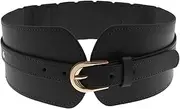 [eMagTech] Women Wide Elastic Waist Belt Decorative Waist Strap Lady Stretchable Waistband for 70-80cm Waist Size Shirt Dress Coat Sweater Outerwear