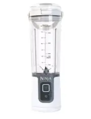 Ninja Blast 18oz Portable Blender with Flat Lid and Blade Cover-White-NEW