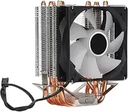 Bewinner RGB CPU Air Cooler, CPU Cooler RGB Lighting Effect Direct Silence Widely Used Computer CPU Cooling Fans 90 X 90 X 25mm Widely Compatible (single fan)