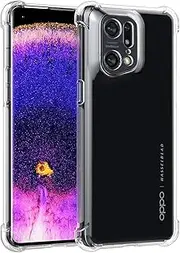 [Wanyuexes] Case for Oppo Find X5 Pro 5G Case, PFEM10 Case, Soft Clear TPU Phone Cases, Slim Silicone Protective Shockproof Transparent Cover for Oppo Find X5 Pro Crystal Clear