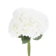 Artificial Flowers 20 Bundles, White Fake Hydrangea Plants for Wedding Outdoor