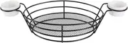 BESTYASH 1Pc Black Stainless Steel Frying Basket Food Container for French Fries Kitchen Supplies Easy to Use Lightweight and Practical Cooking Tool