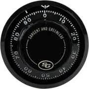 Sargent & Greenleaf S&G Model 6730-100 Mechanical 1 Count (Pack of 1), Black
